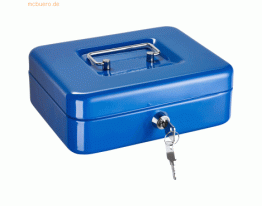 Alco Geldkassette Stahlblech mit Schloss 195x145x80mm blau