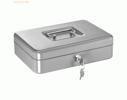 Alco Geldkassette Stahlblech mit Schloss 250x170x75mm silber