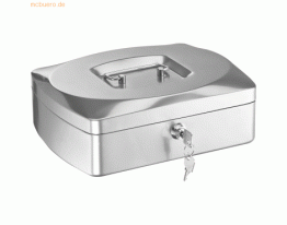 Alco Geldkassette Stahlblech mit Schloss 255x200x90mm silber