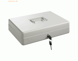 Alco Geldkassette Stahlblech mit Schloss 310x225x75mm silber