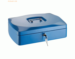 Alco Geldkassette Stahlblech mit Schloss 330x235x90mm blau