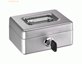 Alco Geldkassette Mini-Box Stahlblech mit Schloss 125x95x60mm silber
