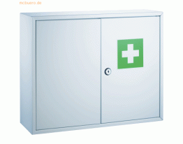 Alco Erste-Hilfe-Verbandschrank Stahl lackiert 450x150x360mm weiß