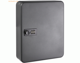 Alco Schlüsselschrank Stahlblech 240x80x300mm für 36 Schlüssel anthraz