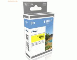 Astar Tintenpatrone kompatibel mit Brother LC121 gelb