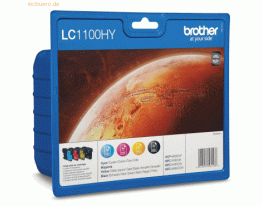 Brother Tintenpatronen Brother LC-1100HY Multipack (je 1x BK/M/C/Y)