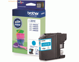 Brother Tintenpatrone Brother LC-221C cyan (ca. 260 Seiten)
