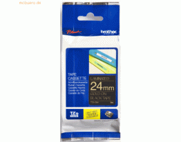 Brother Schriftband TZe-354 24mm gold/schwarz