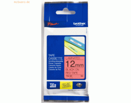 Brother Schriftband TZE431 12mm schwarz/rot