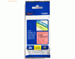 Brother Schriftband TZe-441 18mm schwarz/rot