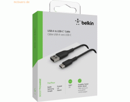 Belkin Belkin USB-C/USB-A Kabel PVC, 3m, schwarz