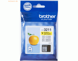 Brother Brother Tintenpatrone LC-3211Y Gelb (ca. 200 Seiten)
