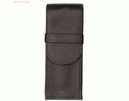 Alassio Stifteetui 15x6,3cm für 3 Stifte Leder schwarz