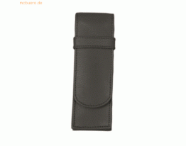 Alassio Stifteetui 15x4,5x2,5cm für 2 Stifte Leder schwarz