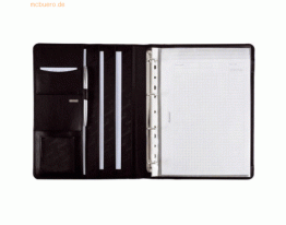 Alassio Ringbuchmappe Cremona II A4 Leder schwarz