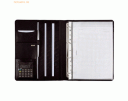 Alassio Ringbuchmappe Cremona III A4 Leder schwarz