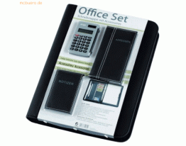Alassio Ringbuchmappe Office-Set A4 Kunstleder schwarz