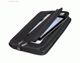 Alassio Ringbuchmappe Carpo A4 Leder schwarz