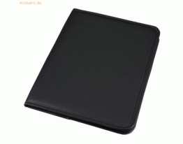 Alassio Schreibmappe Savona A4 FineTouch Lederimitat schwarz