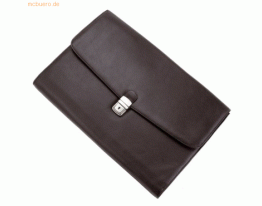 Alassio Dokumententasche Undine 39,5x28,5x5cm Lederimitat schwarz