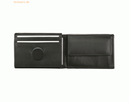 Alassio Geldbörse Mini 7x10x2cm Leder schwarz
