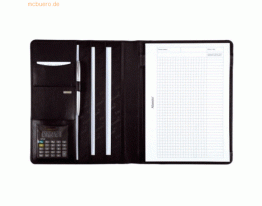 Alassio Schreibmappe Cremona I A4 Leder schwarz