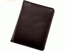 Alassio Notizblock-Etui Monza 75x100x10mm Leder schwarz