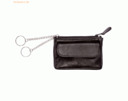 Alassio Schlüsseletui 11x7,5cm Leder schwarz