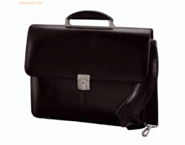 Alassio Aktentasche Faenza 41x32x13cm Leder schwarz