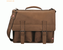 Alassio Aktentasche Earl 42x34x17cm Leder hellbraun