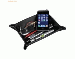 Alassio Utensilienschale 16x10x4cm Leder schwarz