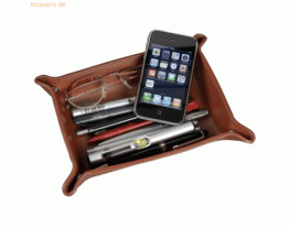 Alassio Utensilienschale 16x10x4cm Leder cognac
