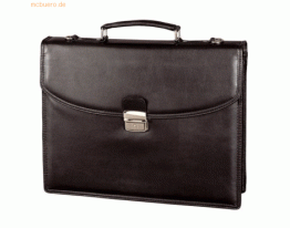 Alassio Aktentasche Cantana 38x31x9,5cm Lederimitat schwarz