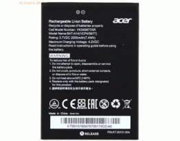Acer Akku für Acer KT.00101.002 Li-Ion 3,7 Volt 2000 mAh schwarz